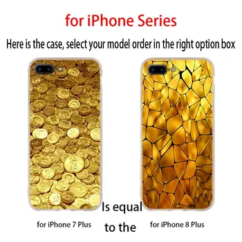 Fundal de aur silicon moale Caz Acoperire Pentru iPhone 12 11 Pro 7 8 Plus XR XS Max 5 5S SE 6 6s 2020 Funda Etuis