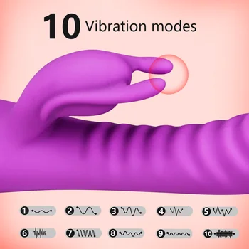 G-Spot Vibrator Rabbit Vibrator Pentru Femei 10 Viteze Lovind Vibratoare Clapa Vaginal Masaj Stimulator Clitoris Jucarii Sexuale Pentru Adulți