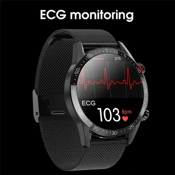 G5 Ceas Inteligent cu Ecran AMOLED ECG PPG Heart Rate Monitor Tensiunii Arteriale IP68 rezistent la apa Respingere Apel Smartwatch PK L13 L15 L16