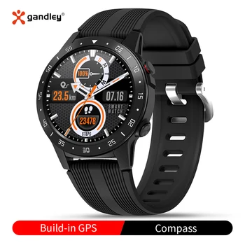 Gandley M5C GPS Sport Smartwatch Barometru Altimetru Busola Tracker de Fitness Bărbați Femei Smart Watch pentru iOS Android