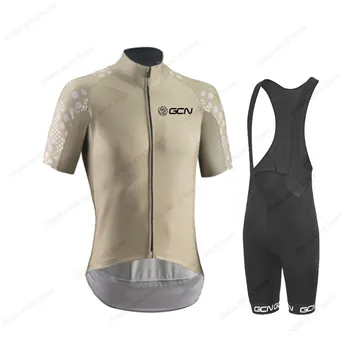 GCN 2020 Nou Ciclism Jersey set maneci scurte de vară bărbați Ciclism Rutier Salopete salopete pantaloni scurți pentru bărbați îmbrăcăminte kituri Maillot Ciclismo