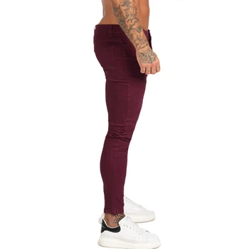 GINGTTO Brand Blugi Barbati Homme Slim Fit Super Skinny Jeans pentru Bărbați Hip Hop Glezna reducere Strâns Strâns La Corpul de Dimensiuni Mari se Întind zm179