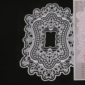 Gol Invitație Dantela de Metal de Tăiere Moare Stencil DIY Scrapbooking Album Timbru Carte de Hârtie Relief Decor Ambarcațiuni