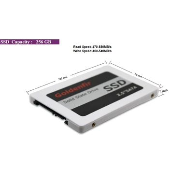 Goldenfir SSD 256GB SSD 2.5 Hard Disk Disc Solid state Discuri de 2.5 inch Internal SSD