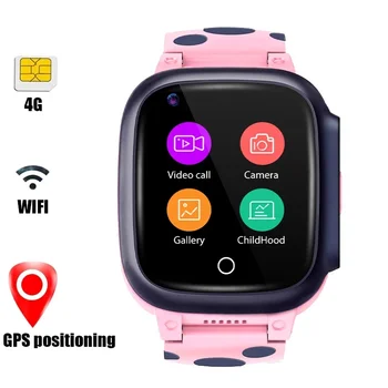 GPS pentru Copii de Ceas IP67 rezistent la apa pentru Copii Ceas de primejdie SOS Suport SIM 4G apel Video pentru Android, ios, Telefon Copil Smartwatch