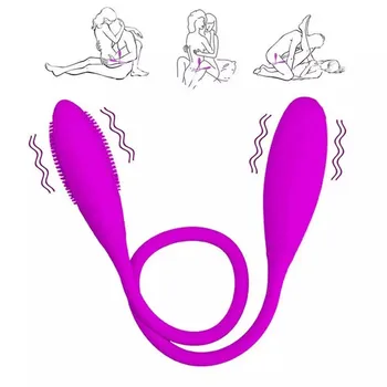 GXCMHBWJ Puternic 12 Frecvență Vibratoare Doi s-a Încheiat Glonț Clitoris cu Vibrator Super Long Double Cap Jucarii Sexuale Vibratoare Pentru Femei