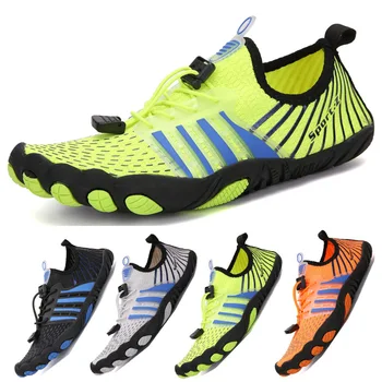 HESSEL Bărbați Desculți Cinci Degete Pantofi Pantofi de Funcționare de Vară pentru Bărbați în aer liber, Ușor, Rapid Aqua Pantofi de Fitness Adidasi Sport