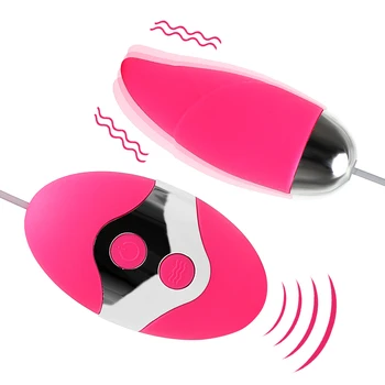 IKOKY 10 Viteza Glont Vibrator Jucarii Sexuale pentru Femei G-Spot Masaj Stimulator Clitoris Silicon Vibrator Ou de Control de la Distanță