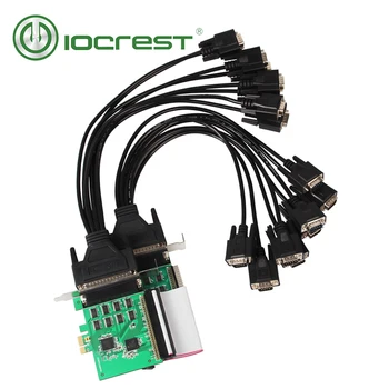 IOCREST PCI Express 16 Porturi Seriale Rs232 Pcie Card de Controler cu Ventilator Cablu XR17V358