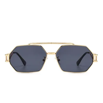 JackJad 2021 Moda Cool Stil SteamPunk Poligon Metal ochelari de Soare Femei Vintage Design de Brand Ochelari de Soare Oculos De Sol 2A289