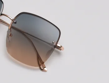 JackJad 2021 Moda Vintage Jumătate Pătrat de Metal Stil Gradient de ochelari de Soare pentru Femei Brand-uri de Design de Ochelari de Soare Oculos De Sol J1296