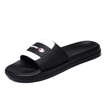 JALANJALKI de Vară pentru Bărbați Papuci de Negru și Alb Galben Roșu Plat Student EVA Casual, Sandale Non-Alunecare Piscină Interioară Zapatos Hombre
