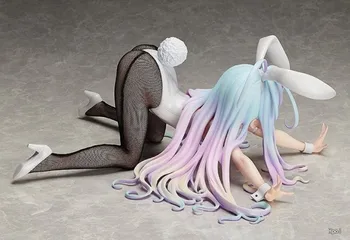 Japonia Anime NO GAME NO LIFE 1/4 din PVC Shiro Bunny Fata de Lolita Loli Figura de Acțiune de Colectare Jucarii Model de Decorare Fete Sexy