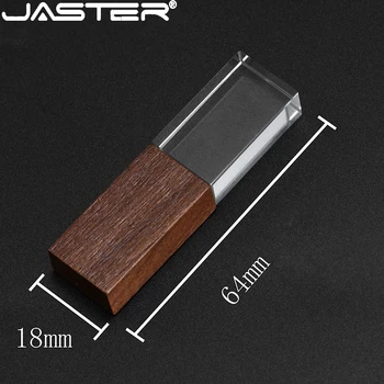 JASTER 10 BUC GRATUIT LOGO-ul Elegant din lemn de cristal creative USB flash drive 4GB 8GB 16GB 32GB 64GB Fotografie de stocare de Memorie U disc