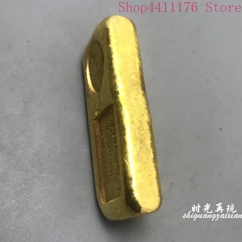 Jingfu qianzu pur alama placat cu lingou de aur bar meserii monedă de aur 195g