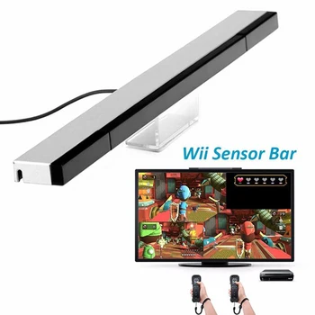 Jocul Accesorii Wii Senzor Bar Cu Fir Ontvangers Ir Signaal Ray Usb Plug Vervanging Voor Nitendo Wifi Kabel Receptor De La Distanță