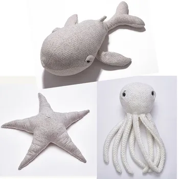 Jucării de pluș Alb de Balenă Caracatiță, steaua de mare Animal de Pluș Perna Papusa Fierbinte Stiluri de Pluș Jucarii pentru Copii Jucarii pentru Copii Cadou INS