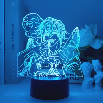 Jujutsu Kaisen 3D LED Lumina de Noapte Manga Fushiguro Touji Fanii Copii Creative Cadouri de Birou Lămpi de Masă Modul Bliț Culori de Moda