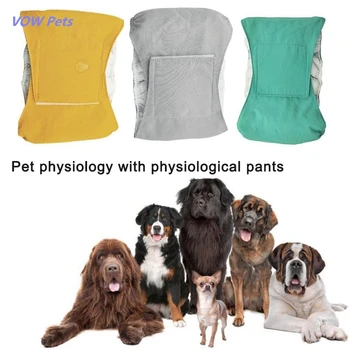 JURĂMÂNTUL Câine Fiziologice Pantaloni Impermeabil Curea de sex Masculin Câini Scutece Absorbante Golden Retriever Mijlocii Și Mari Calduri Curtoazie Fierbinte