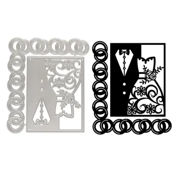 Kokorosa Costum și Rochie de Tăiere de Metal Moare 2020 Cadru Moare Scrapbooking pentru Card Lanț Cerc Tăiat Mor Relief Stencil Ambarcațiuni