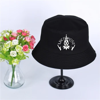 Lacrimosa Logo-Palarie De Vara Femei Barbati Panama Pălărie Găleată Lacrimosa Logo Design Plat Parasolar Pescuit Pescar Pălărie