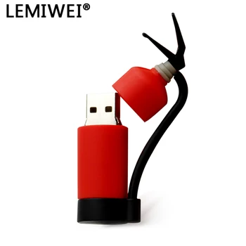 Lemiwei USB 2.0 64GB 32GB 16GB 8GB 4GB U Disk, Memory Stick Pen Drive Extinctor Stick USB Pompier Mini Cadou