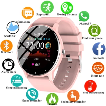 LIGE 2021 Moda Full Touch Ecran Ceas Inteligent Femei Rata de Inima de Sport Multifunctional Fitness Smartwatch rezistent la apa Barbati Femeie
