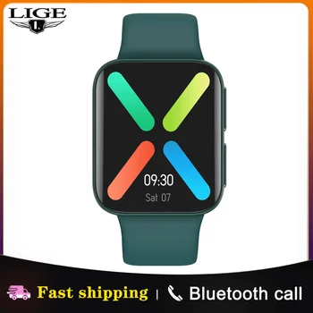 LIGE 2021 Nou Ceas Inteligent Bărbați Femei 1.69 Inch Full Touch Screen Multi-funcția de Monitor de Ritm Cardiac Bluetooth Apel Smartwatch+Cutie