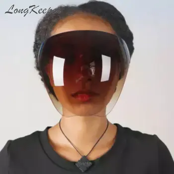 LongKeeper Măști De Față Ochelari De Soare Femei 2021 Brand De Lux Supradimensionate, Ochelari De Protecție Oameni Anti-Spray-Mască Ochelari De Protecție Gafas