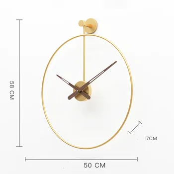 Mare 3D de Lux de Aur Ceas de Perete Metal Wall Clock Design Modern, Camera de zi de Decorare Fier de Personalitate Ceasuri Decor Acasă Cadou
