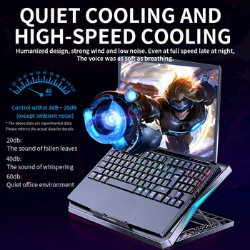 MC T3 Reglabil Laptop de Răcire Pad cu Șase LED Silent Fanii Potrivit pentru 14-18 Inch Laptop USB Alimentat Laptop de Gaming Cooler