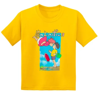 Miyazaki Studio Ghibli Ponyo Imprimare Copii Amuzant tricou de Desene animate pentru Copii Haine Copilul Copii Băieți Fete de Vara T-Shirt,GKT5413