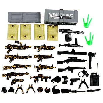 Moc Arme Set Armă Armă Militară Accesorii Blocuri de Interior, Decorare Jucării pentru Copii Mini Cărămizi Cadouri