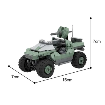 MOC Halouri UNSCs M12 Warthogs Mașină Militară Serie Tanc de Lupta Model de Joc de Blocuri Caramizi Asamblare DIY Jucării Pentru Cadou 343pcs