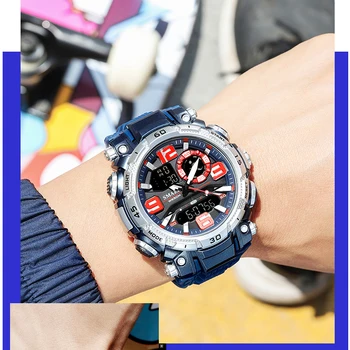 Moda Noua Mens Ceasuri SMAEL Top Brand de Lux Impermeabil Ceas Militar Sport Cuarț Ceas Barbati LED-uri Analog Digital Încheietura Ceas