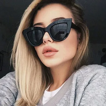 Moda Retro Ochi de Pisică ochelari de Soare pentru Femei Brand Mic Designer de Epocă Oglindă Lentile de Ochelari de Soare Roșu de sex Feminin UV400 Oculos De Sol