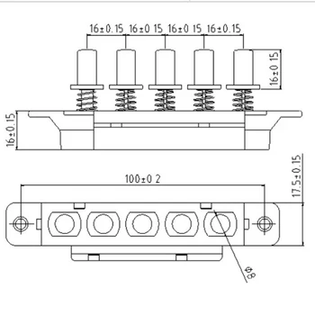 Multifuncțional Buton Comutator de Alimentare Capota Gama de Tastatură Comutare MQ165 AC 250V 4A 5 Buton Tip de Pian Bord Cheie Switch-uri