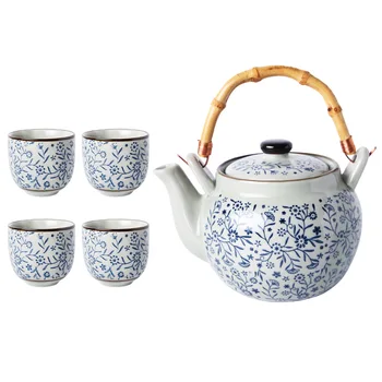 Mână japoneză Ceramice matcha Ceai oolong, pu erh Set de oale de Familie Ceașca de ceai, Ceainic, 4 Cani transport Gratuit