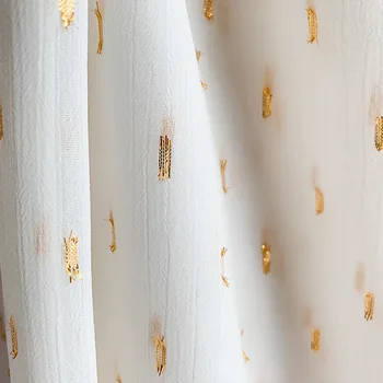 Mătase de aur de flori tăiate sifon buna crep tesatura pentru rochii, de metru