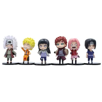 Naruto Shippuden Figura de Acțiune Anime Cifre Model Itachi Sasuke Versiune Q PVC 10CM Statuie de Colectie Jucărie Figma Papusa Cadou
