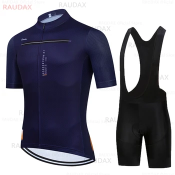 Noi 2021 Bărbați Echipa De Ciclism Jersey Raudax Triatlon Ciclism De Îmbrăcăminte De Vară Respirabil Munte Bicicleta Sportwear Costum