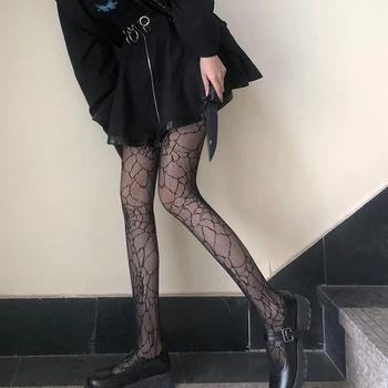 Noi Dantelă Neagră Drăguț G Ciorapi Pantaloni Colanti Gotic Femeile Iubesc Broderie Punk Chilot Lolita Întuneric Fishnet Ciorapi 2021