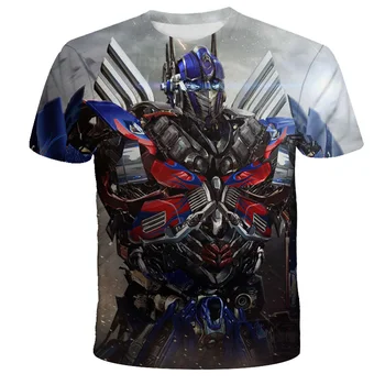 Noi de Imprimare 3D Transformers Tricou de Vara pentru Copii de Moda Streetwear Topuri Casual Tricou Baieti si Fete Funny T-shirt