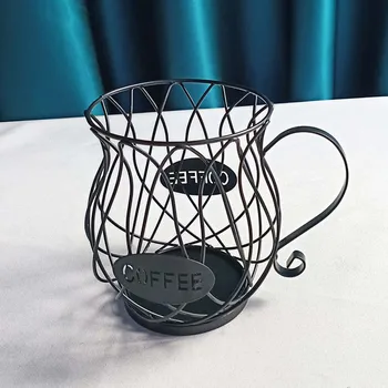 Nordic Fier de Artă Scobite Cafea Capsule de Depozitare Coș de Creație Ceașcă de Cafea în Formă de Fructe de Cafea Pod Organizator Suport pentru Acasă Caf
