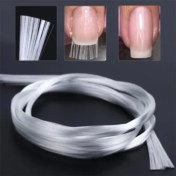 Noua Moda Nail Art fibra de sticla UV Gel Unghii DIY Forma Fibernails Unghii Acrilice Extensia Sfaturi Fibre de Sticlă de Unghii Manichiura Instrument de 5M