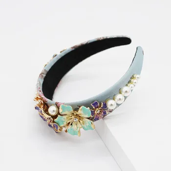 Noua moda stil Baroc corn de metal floare pearl geometrie multi-culoare versatil bentita petrecere de dans show de călătorie accesorii de par 944