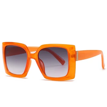 Noua Piata ochelari de Soare Femei de Moda Supradimensionate Mare Cadru de Epocă Ochelari de Soare Barbati Nuante Retro Negru roșu portocaliu Oculos UV400
