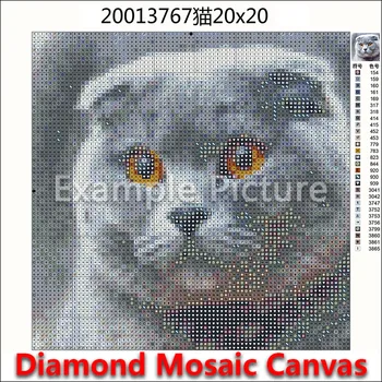 Noul 5D Full Piața Diamant Pictura Broderie Cusatura Cruce Animale Bovine pește de lup iepure cal zebra oi Bufnita DIY Mozaic 604