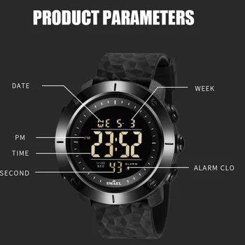 Noul Ceas Digital cu LED-uri Ceasuri SMAEL Sport Ceasuri de mana 50 M Rezistent la Apă Înot Ceas Cronometru Timp 8042 Ceasuri Militare