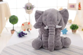 NOUL Mare Elefant de Pluș Păpușă Jucărie pentru Copii de Dormit Perna de Spate Drăguț Elefant de Pluș Papusa Cadou de Crăciun